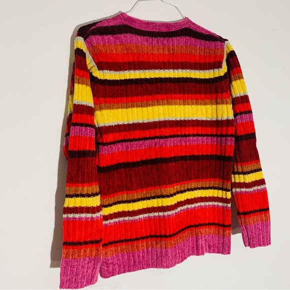 Denim&Co Colorful Women’s Striped Sweater SZ S - Picture 5 of 7